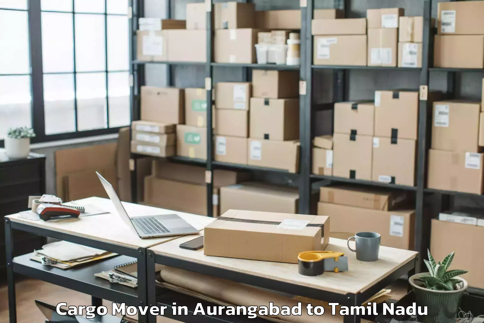 Book Aurangabad to Thiruthuraipoondi Cargo Mover